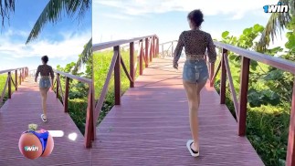 Прогулка по пляжу и купание и милый и романтический секс в номере