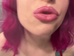 POV Sexy Lens Licking ASMR (AriLove)