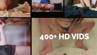 British 18 Year Old Gets Railed And Creampied On The Sofa