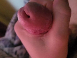 CLOSE UP: Begging for my Friend's Cock made me Cum so Much! I Hope he's Watching!