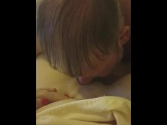 Female POV - Hubby Eating My Pussy