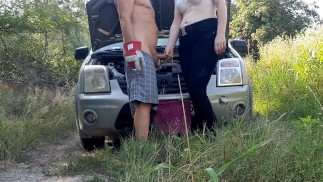 blowjob in the woods