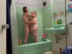 Two Hot Girls Taking Soapy Shower Together Soaping Eachother Up Getting Nasty Together