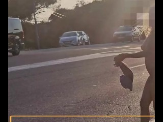 Sexynini83 - Naked on the street