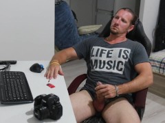 I decided to relax and cum into condom. 4K HQ.