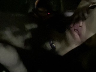 I edge in a parking lot fantasizing about getting caught