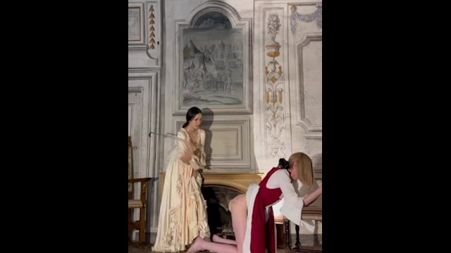 Mistress Iris мучает и воспитывает свою сисси горничную