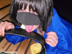 （预览版）穿着环卫工制服的女孩在公园里露出，舔长凳并自慰 - Screenshot 8 of 16 - Teenagers