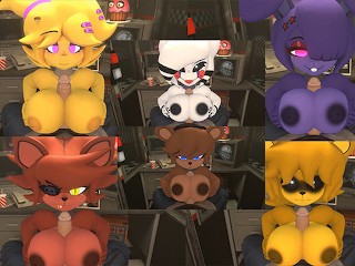Полная коллекция five Nights at Freddys Frenni Bonnie Chica Foxy Golden Freddy Puppet