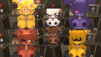 Full collection Five Nights at Freddys Frenni Bonnie Chica Foxy Golden Freddy Puppet