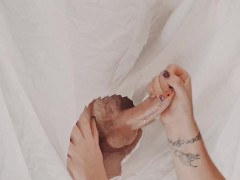 Horny UK wife sucks an unknown cock at a homemade gloryhole