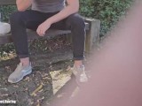 Random hetero married Guy at the park accepts my offer and tries his first gay blowjob at his lunch