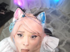 Step daughter caught being a slutty maid on camera!