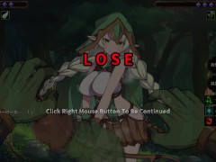 【#03 精霊の妊 - 傲慢なエルフたちを妊娠させて征服せよ-実況】金髪爆乳女エルフに足コキ手コキや顔面騎乗手コキで逆レ搾精されてしまうオーク。 5/16