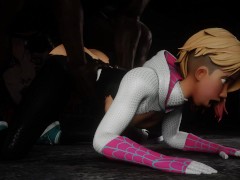 Spider Gwen anal fucked