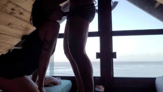 She suckled me facing the sea and with people watching