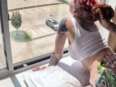 Fucked against the window in broad daylight!