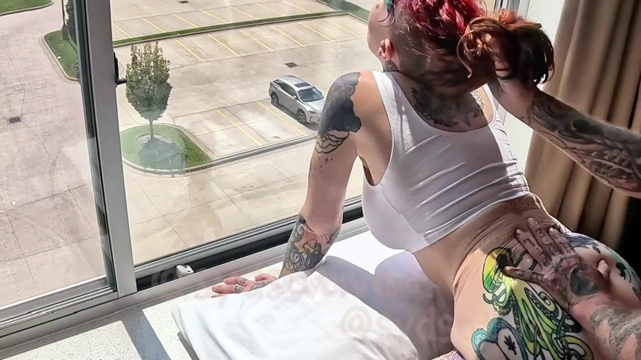 Fucked against the window in broad daylight!