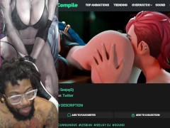 Mercy Gets Fucked In The Elevator, Thicc Ass Kasumi Is Anal Fucked, VI Eats Jinx's Bald Pussy