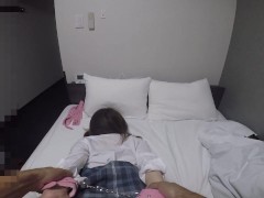 【女子高生ハメ撮り】イラマチオでのどまんこ汁ダラダラ♡グチョグチョまんこにバックと正常位でぶち込まれました♡ - Screenshot 10 of 16 - Japanese Schoolgirl