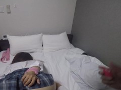 【女子高生ハメ撮り】イラマチオでのどまんこ汁ダラダラ♡グチョグチョまんこにバックと正常位でぶち込まれました♡ - Screenshot 5 of 16 - Japanese Schoolgirl