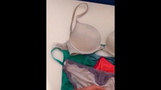 Кончаю на лифчик и трусики моей бывшей жены