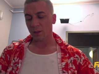 Fake Hostel - crazy University girls get their assholes sniffed before threesome with Alexis Crystal screenshot number 0