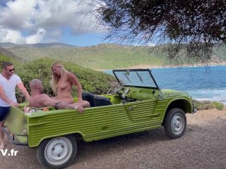 A naughty jeep tour with Chloe Duval