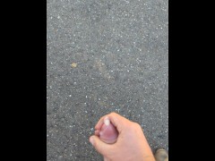 Cumming on black top