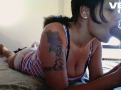 blow job bbc deep throat spit facial black brown