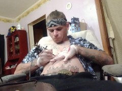 Reworking a torso tattoo