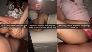 Wild Summer Break Cheating Compilation On Snapchat By College Girls