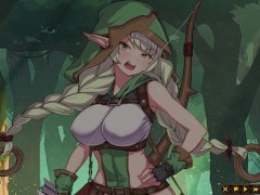 【#04 精霊の妊 - 傲慢なエルフたちを妊娠させて征服せよ-実況】金髪爆乳女エルフがオークにバックで中出しされる。 - Screenshot 4 of 16 - エロゲ実況