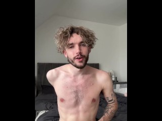 British Guy Dirty Talks while Stripping