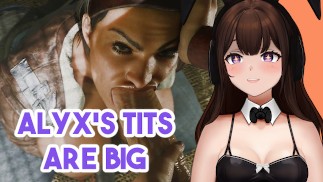 我刚刚看着 Alyx Vance 被脸操......动漫的 |半条命 2