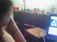 HUGE BBC FACIAL DEEP THROAT SUCKS DICK 13/16