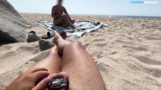 I WALK you on the nudist beach with a FLAT CAGE | Mistress Erica