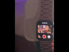Backstage of dildo sucking