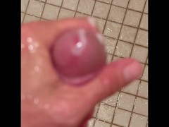 College Boy Cum in Dorm Shower - Dane Coxx