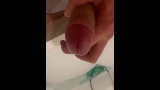 I got horny and jerkt off my hard stick while my wife was dreaming