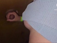 First time in a Glory Hole - real wife