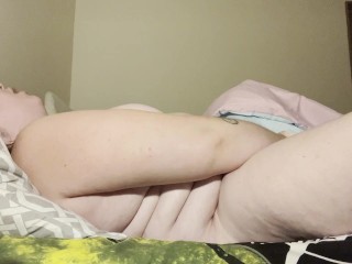 Horny Slut Plays with her Fat Pussy Tease
