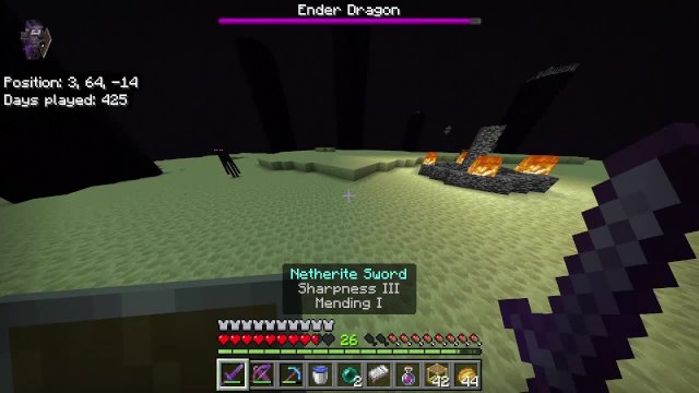 First Time Slaying The Ender Dragon