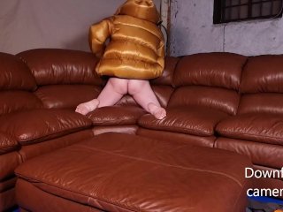 Humping my Dream Leather Sofa Camera Angle 1