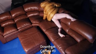 Humping my Dream Leather Sofa Camera Angle 3