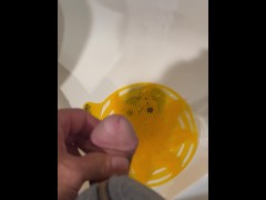 Freshman College Boy Pissing in School Bathroom Urinal - Dane Coxx