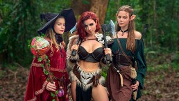 Porno D&D Welt - Diana Rider, Sweetie Fox und ArinaFox im Sexabenteuer