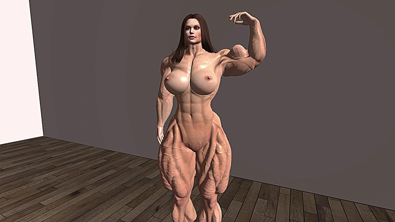 Fisiculturista feminina posando nua