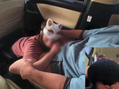 旦那に不倫を疑われて性液チェックされてる人妻はフェラ抜きする - Screenshot 10 of 16 - Car Sex
