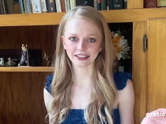 Ersties - Texas Born Blonde Paddles Herself Before Getting Off